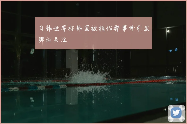 日韩世界杯韩国被指作弊事件引发舆论关注